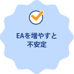 EAを増やすと不安定